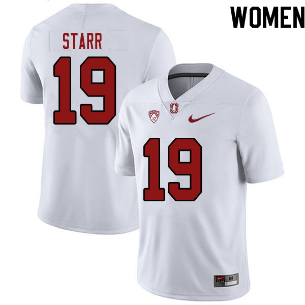 Women #19 Silas Starr Stanford Cardinal College Football Jerseys Sale-White